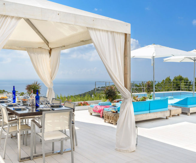 Amazing sea views in Ibiza at Villa Romero